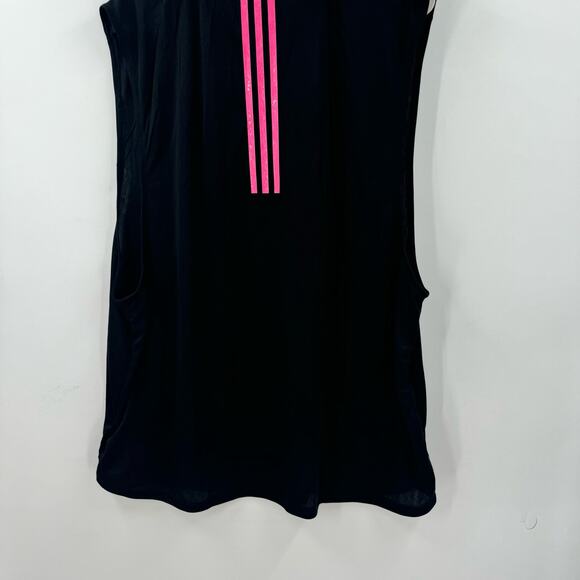 NWT Adidas Mens black and pink training tank top - Picture 2 of 7